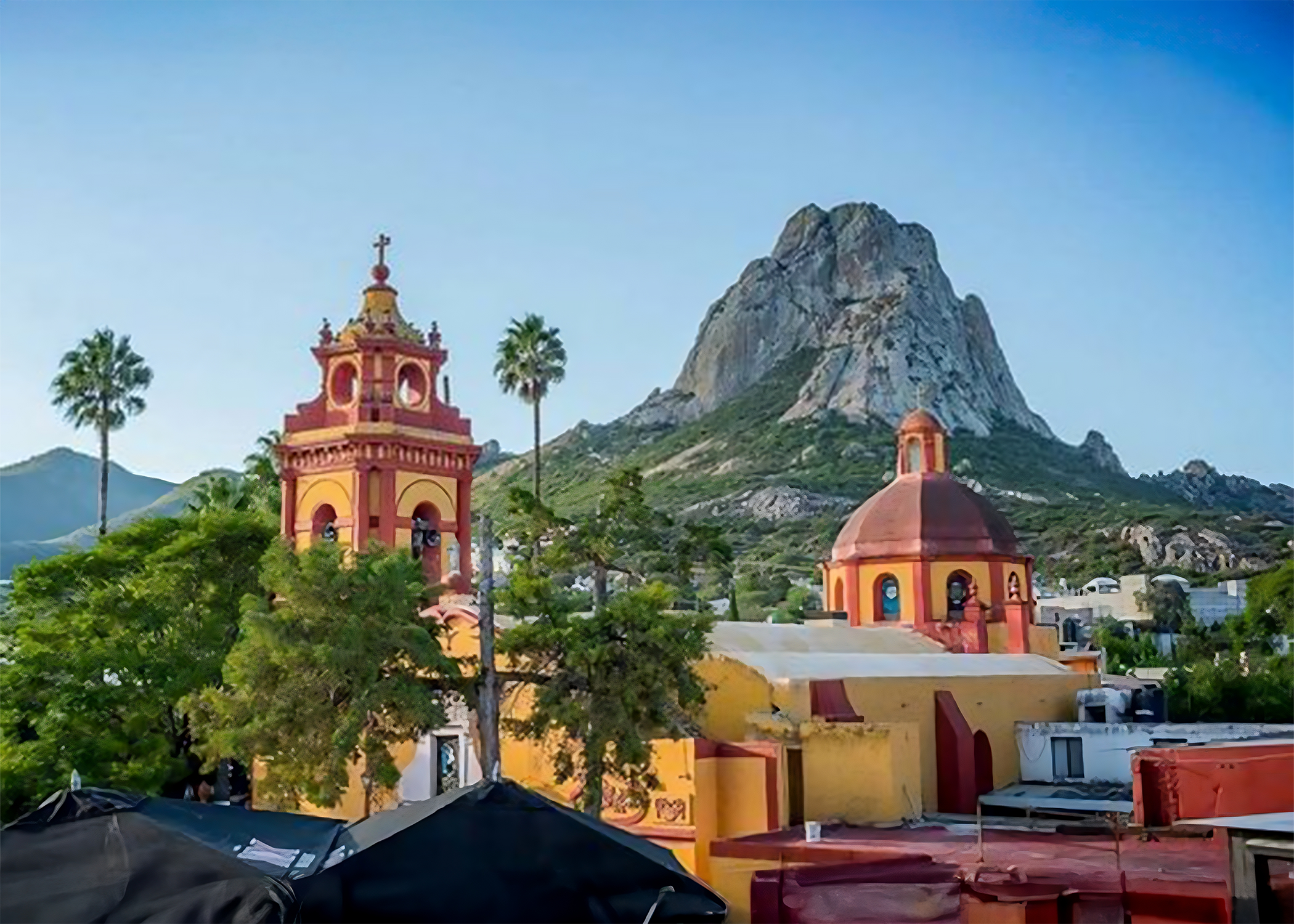Querétaro stands the imposing Peña de Bernal.